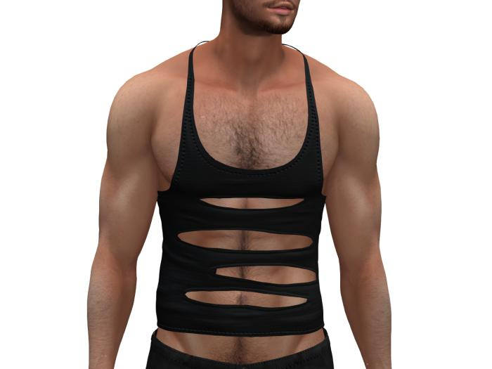Black Ripped Tank Belleza Jake