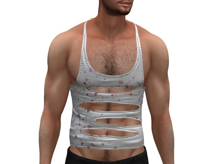 White bloody Ripped Tank Legacy / Athletic