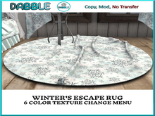 DB WINTER'S ESCAPE RUG  ADD ME