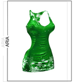 ARIA // Green Snow Christmas Winterfest Elyssa Dress Maitreya Legacy Reborn