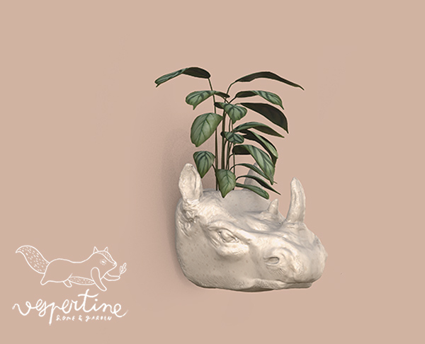 {vespertine} - safari planters - rhino.
