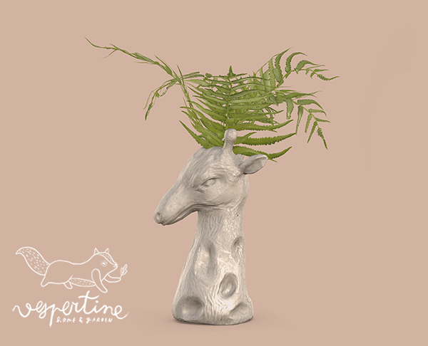 {vespertine} - safari planters - giraffe.