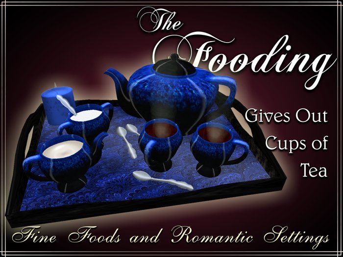 TF gift basket - Tea Service - blue