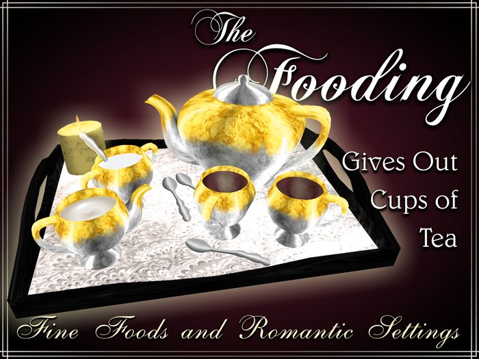TF gift basket - Tea Service - gold