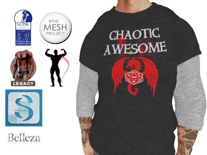 Chaotic Awesome 2 In 1 T-Shirt