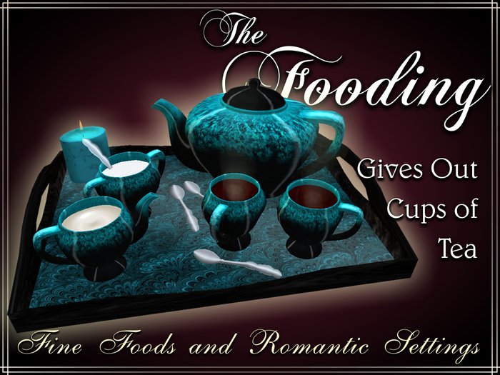 TF gift basket - Tea Service - teal