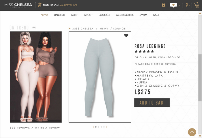 .miss chelsea. Rosa Leggings Icy