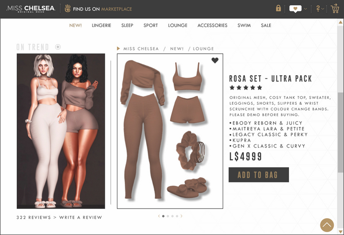 .miss chelsea. Rosa Set - Ultra Pack