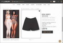 .miss chelsea. Rosa Shorts Black