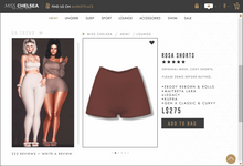 .miss chelsea. Rosa Shorts Rust