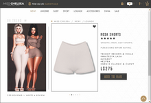 .miss chelsea. Rosa Shorts White