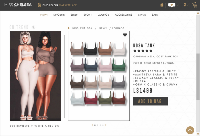 .miss chelsea. Rosa Tank Fatpack