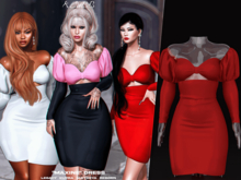 #Klubb "Maxine" Dress [Cherry]