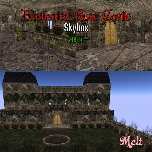 {Melt} Enchanted Rose Castle 99 Prims