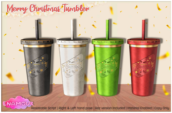 [ENAMOUR] MERRY CHRISTMAS TUMBLER [FATPACK]
