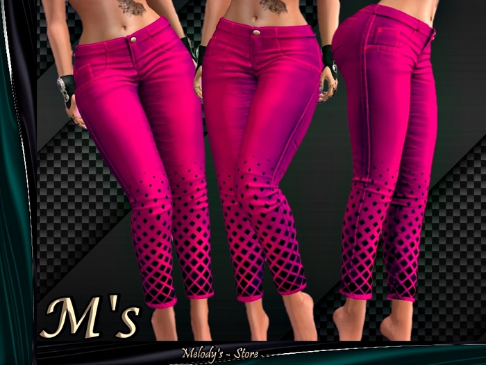 M's - Jeans - RASPBERRY