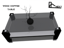 ![NXT];// wood coffee table stand (Black)