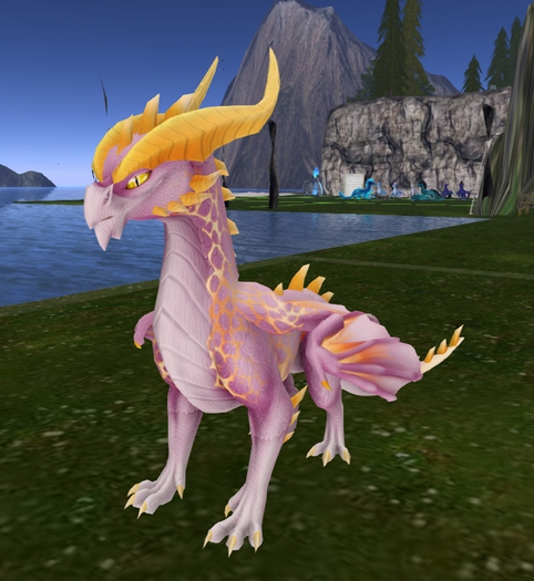 Mystical Creatures Dragons : Tolrae Air Ceondet Sm Peach Dragoness - OPA