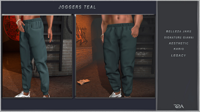 R2A-JOGGERS TEAL