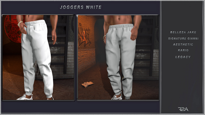 R2A-JOGGERS WHITE
