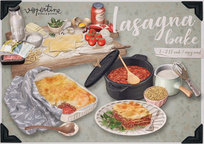 {vespertine} - lasagna bake FATPACK 