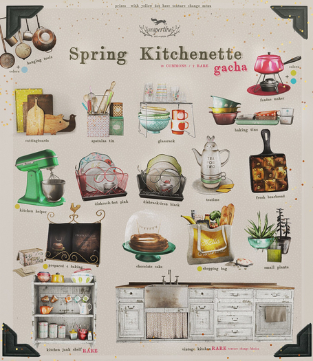 {vespertine}-spring kitchenette FATPACK