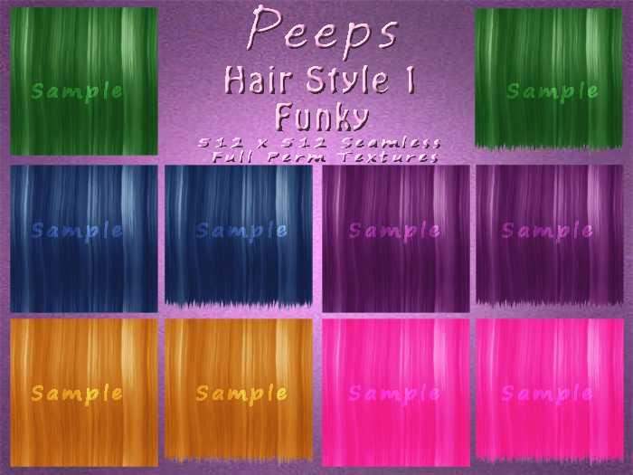 Peeps Textures Hair Style 1 Funky