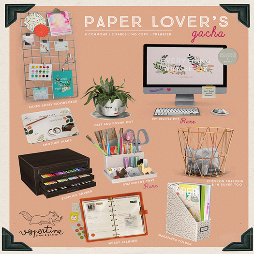 {vespertine} - paper lovers gacha FATPACK