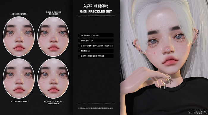 DAZED. Gigi Freckles & Hearts - lel EVOX BOM