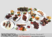 ::NIKOMESH::Full Permission 10 Different Dinner Packs#7