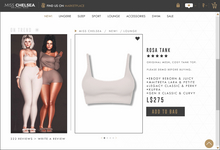 .miss chelsea. Rosa Tank White