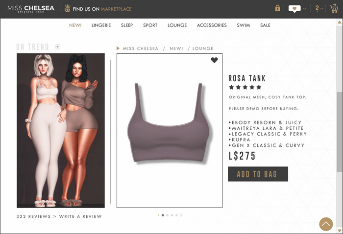 .miss chelsea. Rosa Tank Dusk