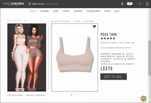 .miss chelsea. Rosa Tank Creme