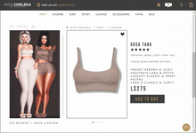 .miss chelsea. Rosa Tank Nude