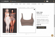 .miss chelsea. Rosa Tank Mocha