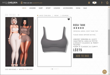 .miss chelsea. Rosa Tank Grey