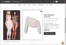 .miss chelsea. Rosa Sweater White