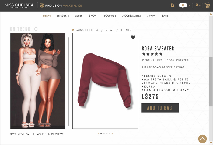 .miss chelsea. Rosa Sweater Red