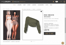 .miss chelsea. Rosa Sweater Olive