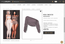 .miss chelsea. Rosa Sweater Dusk