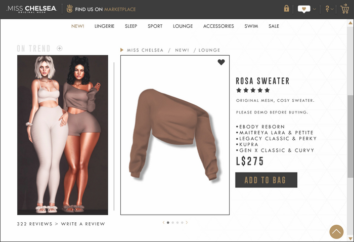 .miss chelsea. Rosa Sweater Tan