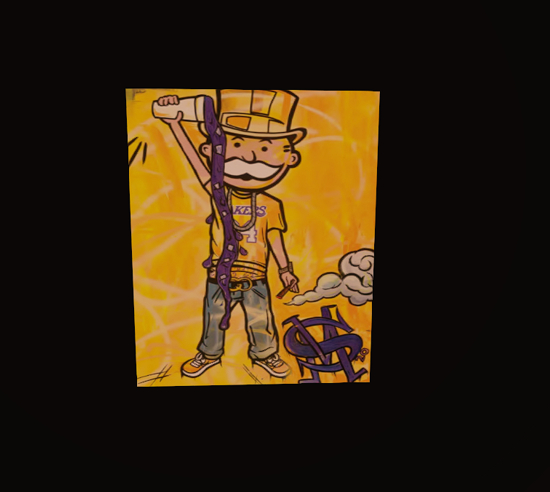 //BEAST  PURP AND YELLOW  CANVAS