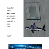 shark shelf set white /bl;ack-Box LI=4