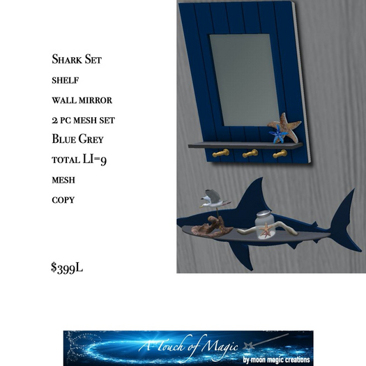 Shark self set Blue/Grey-Box LI=9