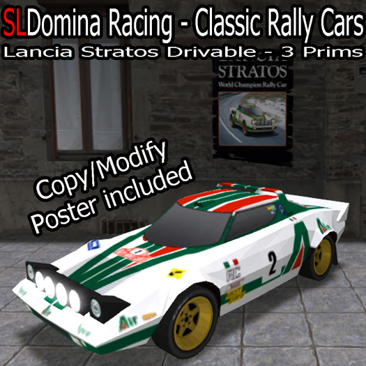 SLDomina Lancia Stratos Classic Rally - Driveable - COPY