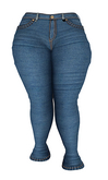 The Cakery - Flared Origianl Dark Jeans Unpacker