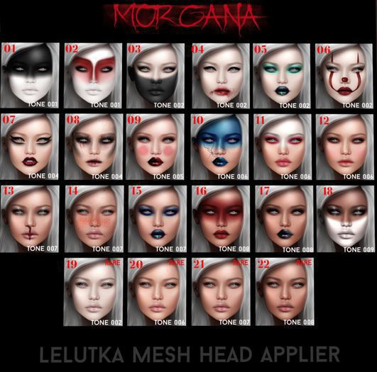 [Glam Affair] Morgana Applier [ Lelutka ] 007 - 21 RARE
