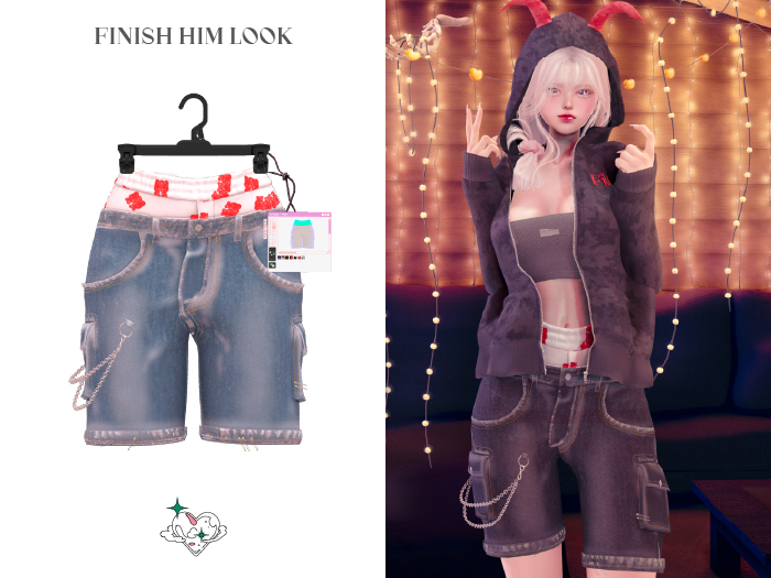 .:Fio's - Finish Him Shorts - set5:.