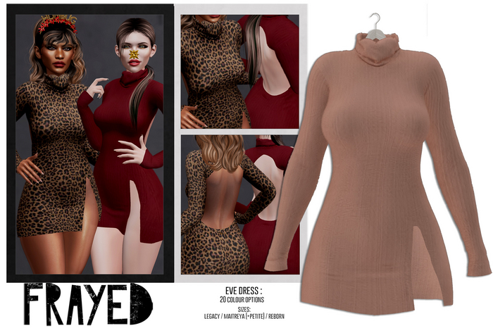 Frayed - Eve Dress - Nude