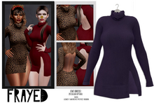 Frayed - Eve Dress - Purple